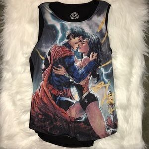 DC Superman and Wonder Woman Tank Top
